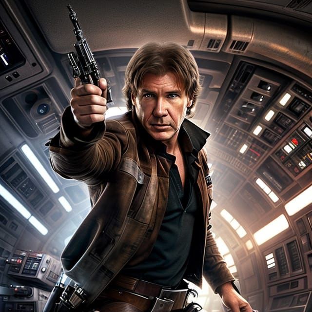 Han Solo in the Millennium Falcon: A Cinematic Masterpiece