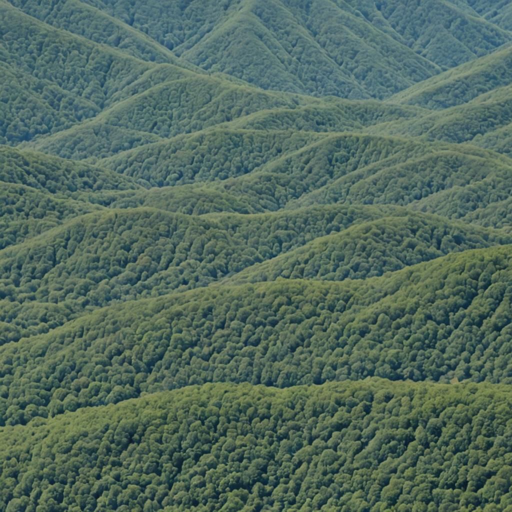 Blue Ridge Mountains AI-Generated Landscape