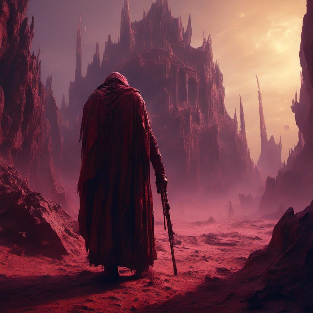 Crimson Halo Merchant in Star Wars Dune