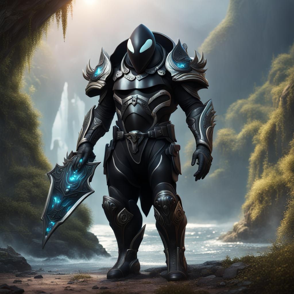 Armored Orca Bodyguard: Detailed Matte Painting