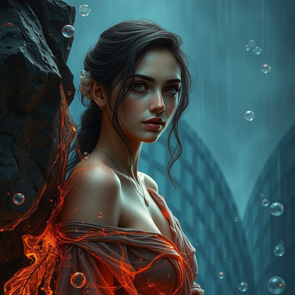 Surreal Portrait of a Woman in Exquisite Hyperrealism