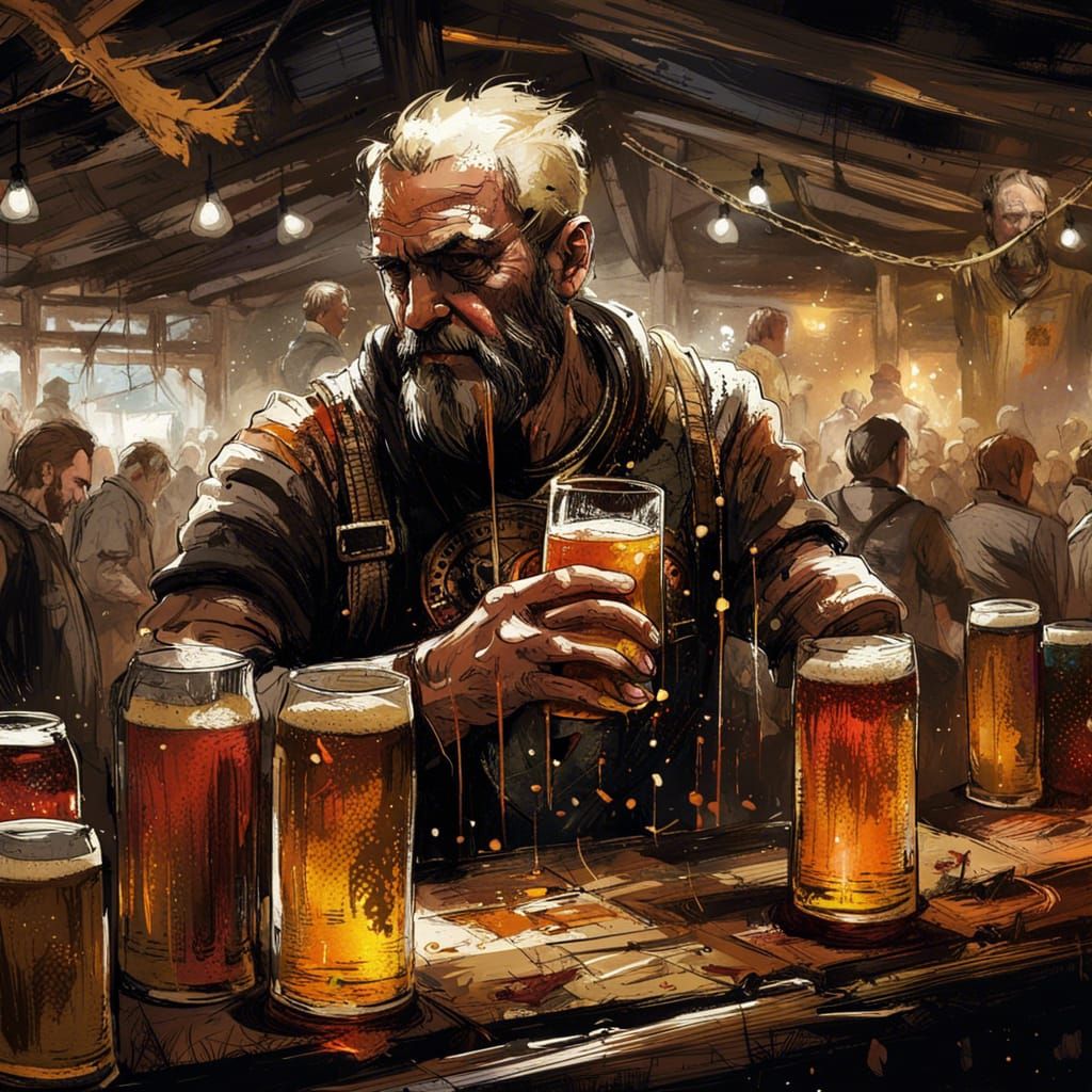 Dark Fantasy Beer Festival Concept Art