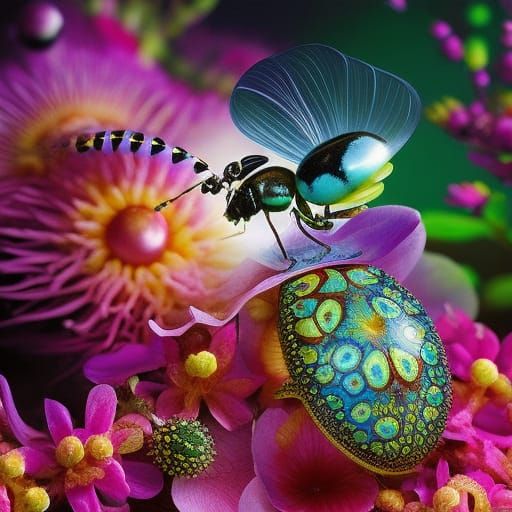 Lady Beetle in Fairytale Magic Realism