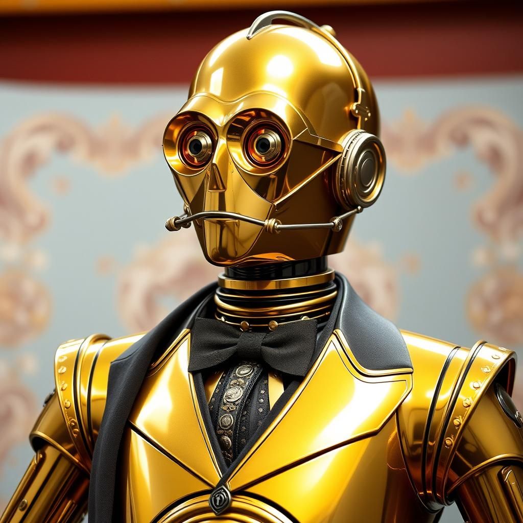 Dapper Victorian Cyberman C3PO Hybrid