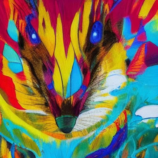 Mousesaurus Photobomb in Surrealist Renaissance Portrait