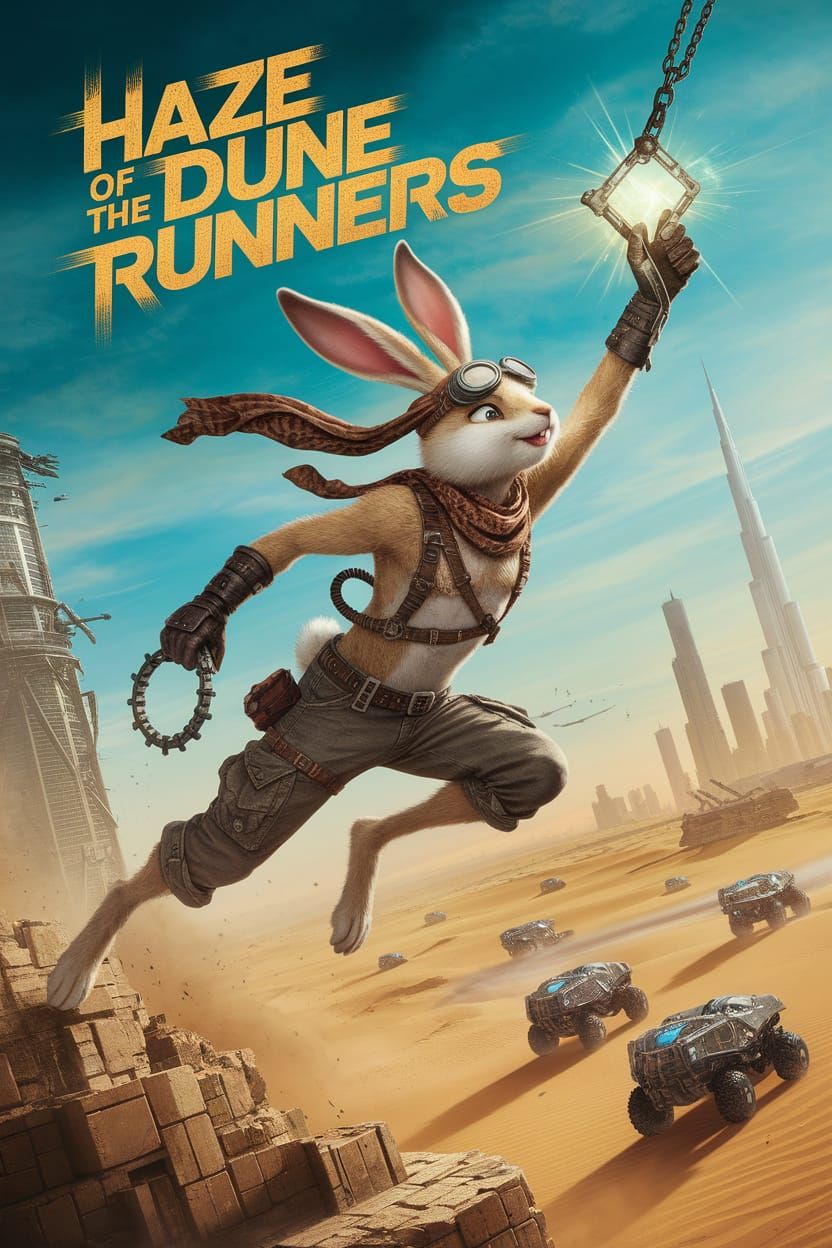 Post-Apocalyptic Desert Rabbit Parkour in Dubai