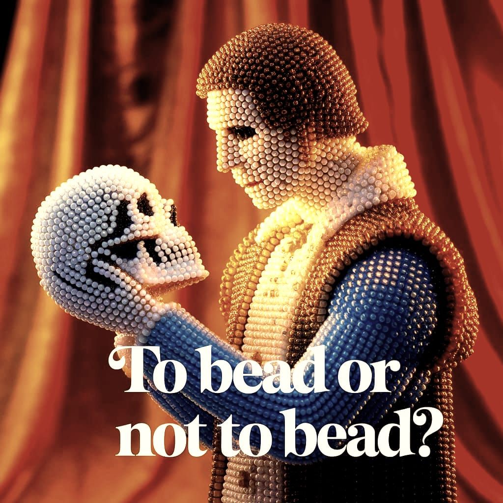 Hamlet's Beaded Soliloquy in Warm Golden Light