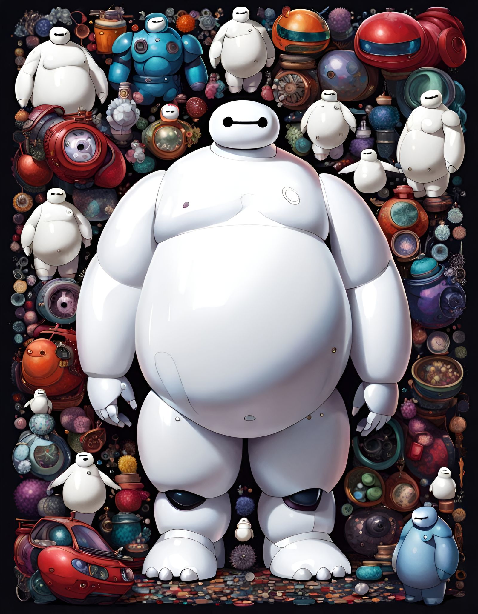 Maximalist Portrait of Baymax