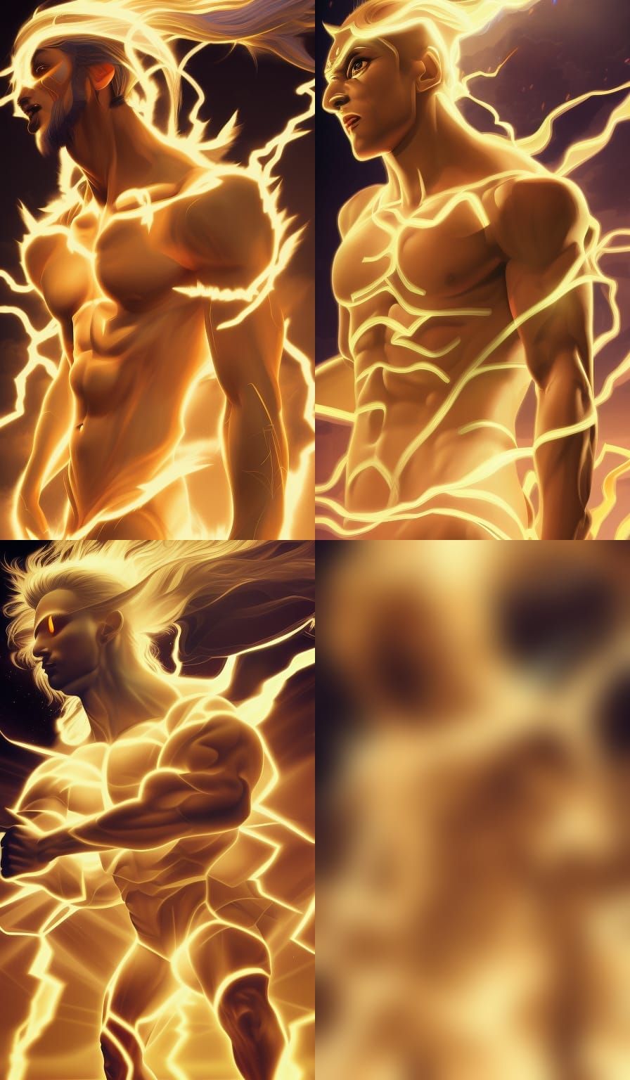 God of Light and Darkness Illustration in 16K