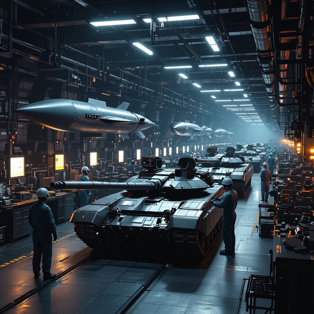 Modern Weapons Factory: Tanks and Missiles in Production
