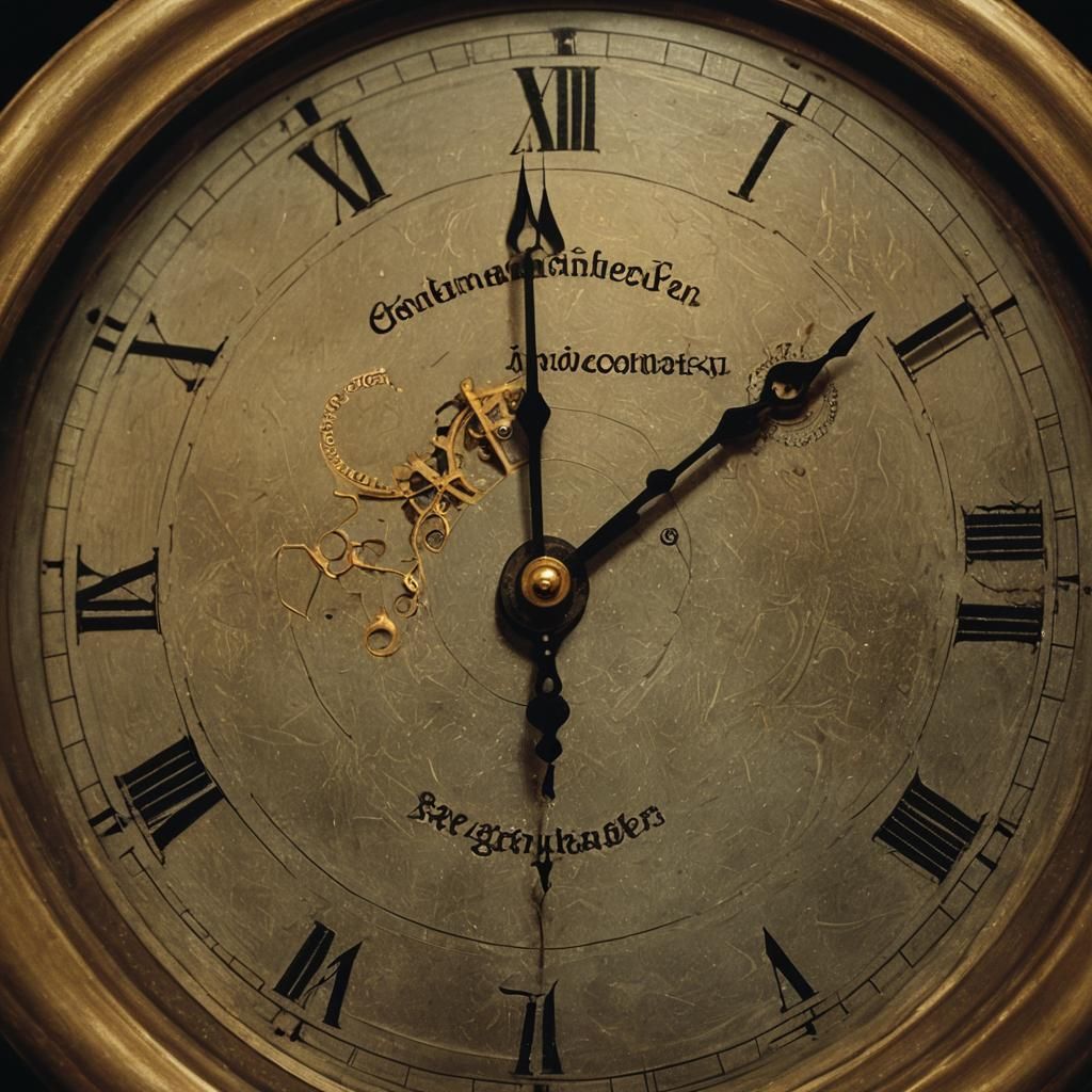 Grandfather Clock Symbolizes Time's Passage in Cinematic Sti...