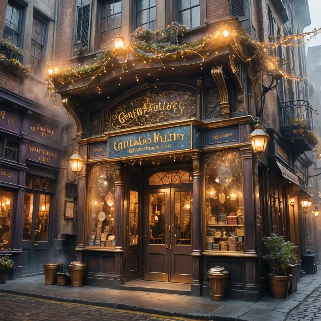 Magical Musical Instrument Shop in Diagon Alley