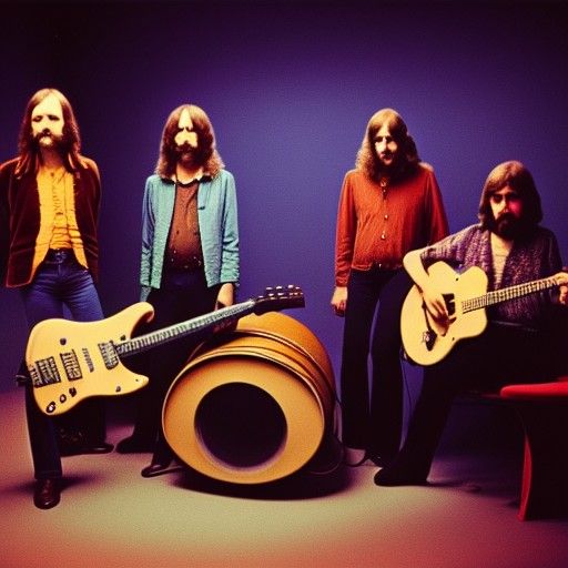 Stella Travels 1970s Prog Rock Band in Studio