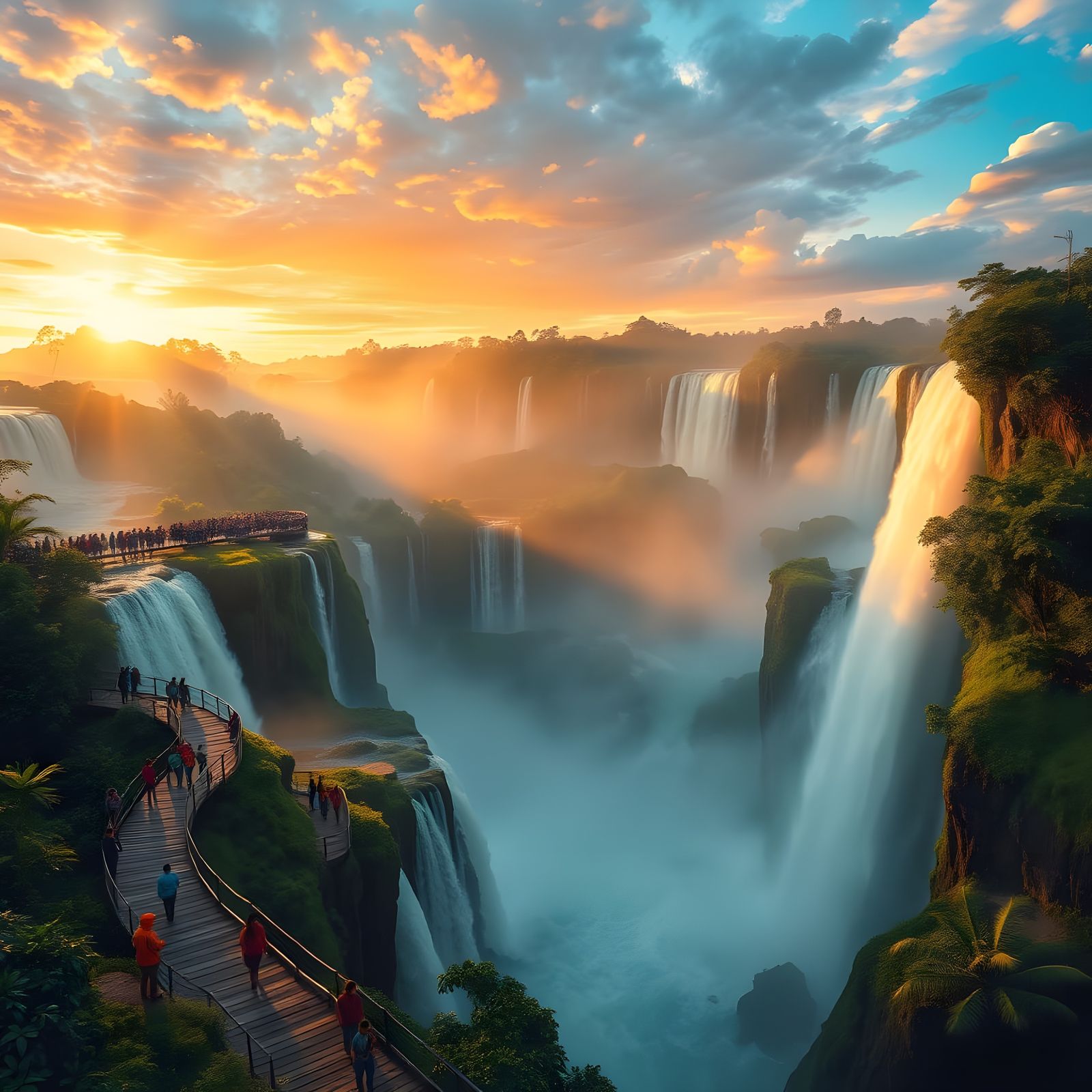 Uma Dança de Luz e Natureza 🌅🌊✨