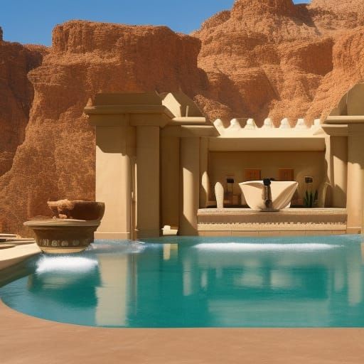 Desert Spa Resort with Classical Architecture