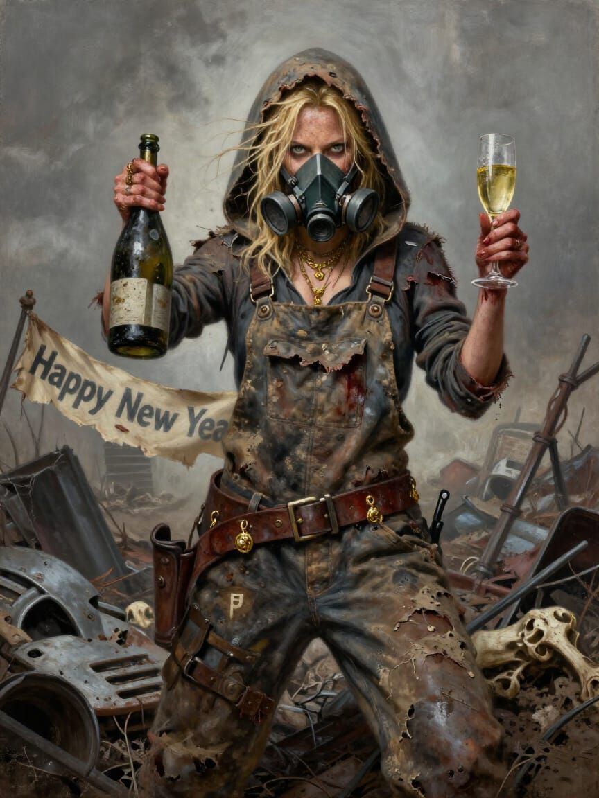 Post-Apocalyptic Scavenger Queen's New Year Toast