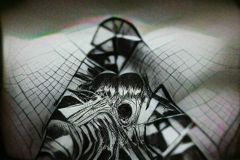 Geometric Organism in Manga Art Style