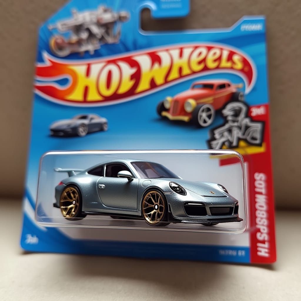 Sleek, Metallic Grey 911 in Blister Packaging