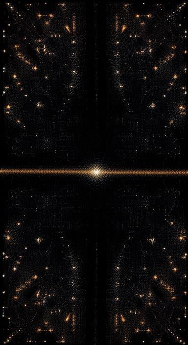 Cosmic Void in Vibrant Geometric Patterns