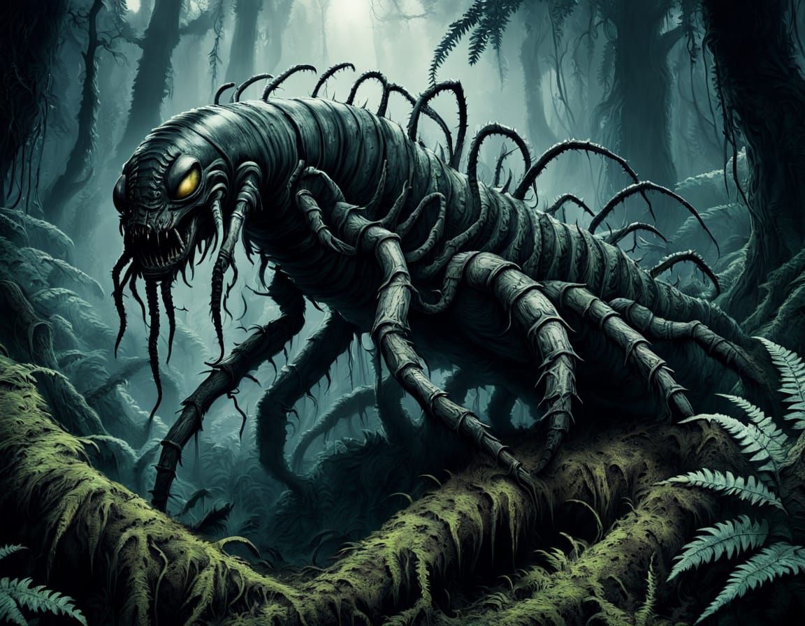 Biomechanical Horror Emerges from Ancient Forest