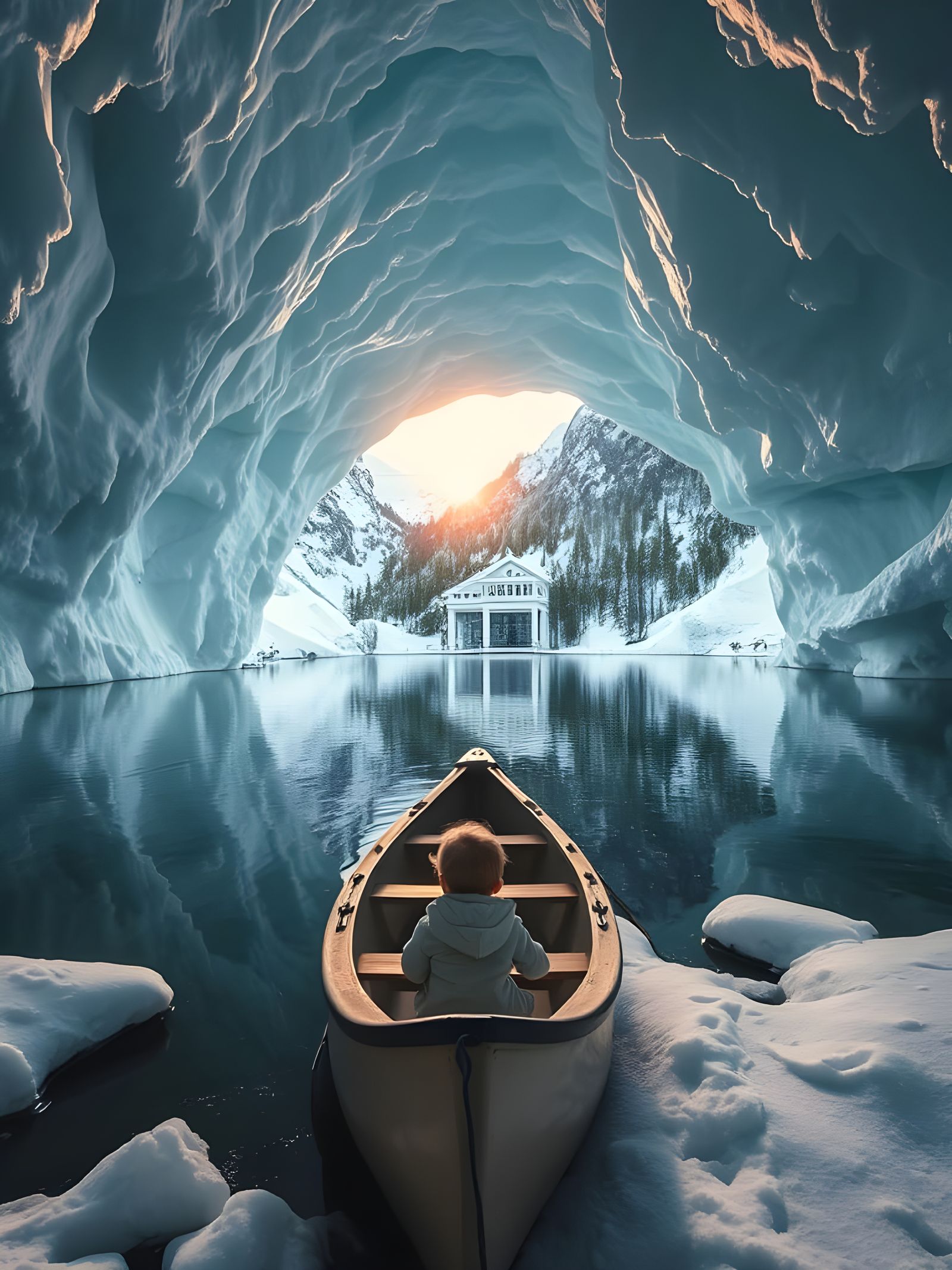 Boat in a Frozen Wonderland