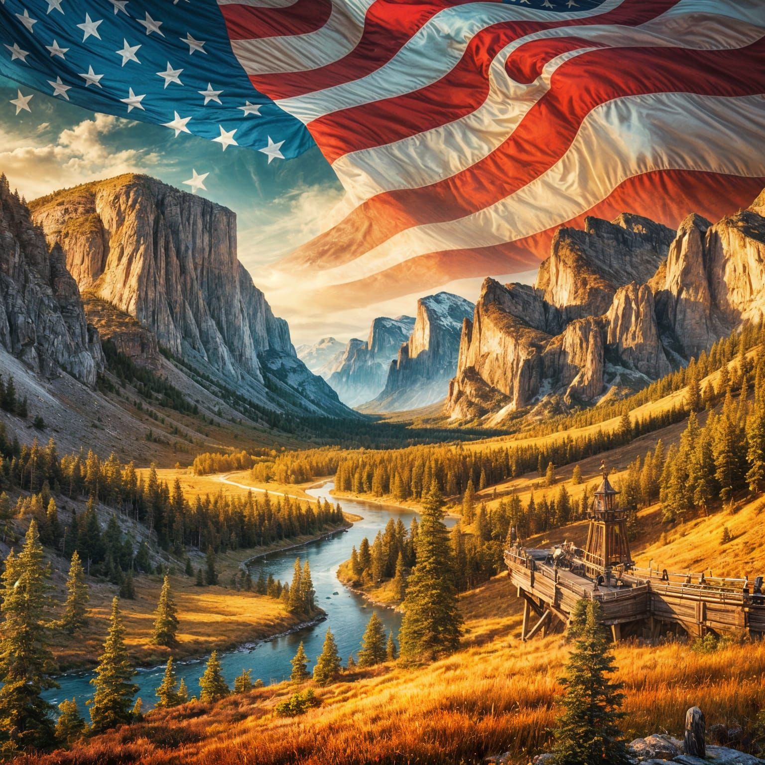 The Northwestern United States in 1804: Hyperrealistic HDR