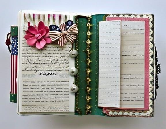 Shabby Chic Americana Journal Page