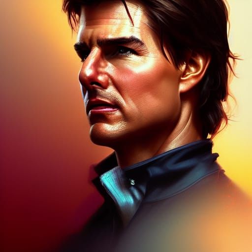 Hyperdetailed Portrait of Tom Cruise in Artgerm Style
