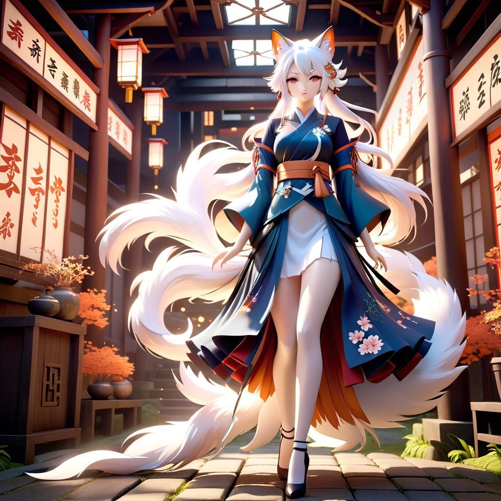 Nine-Tail on the prowl (Blue Pencil XL version)