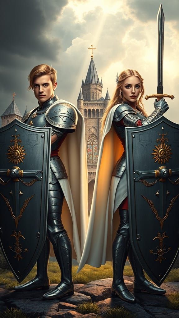 Paladins Stand Strong in Majestic Medieval Landscape