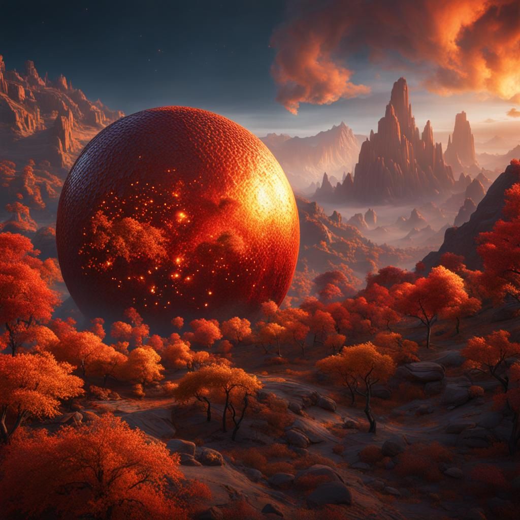 Great Balls of Fire in Detailed Matte Painting
