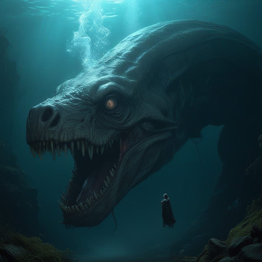 A Macabre Creature's Haunting Portrait