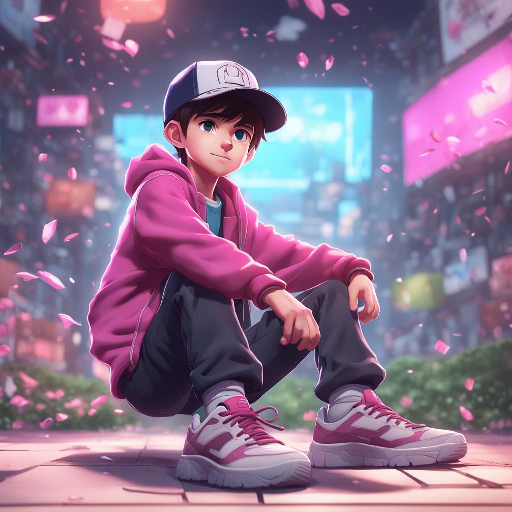 Detailed 3D Anime Art of Timmy Turner