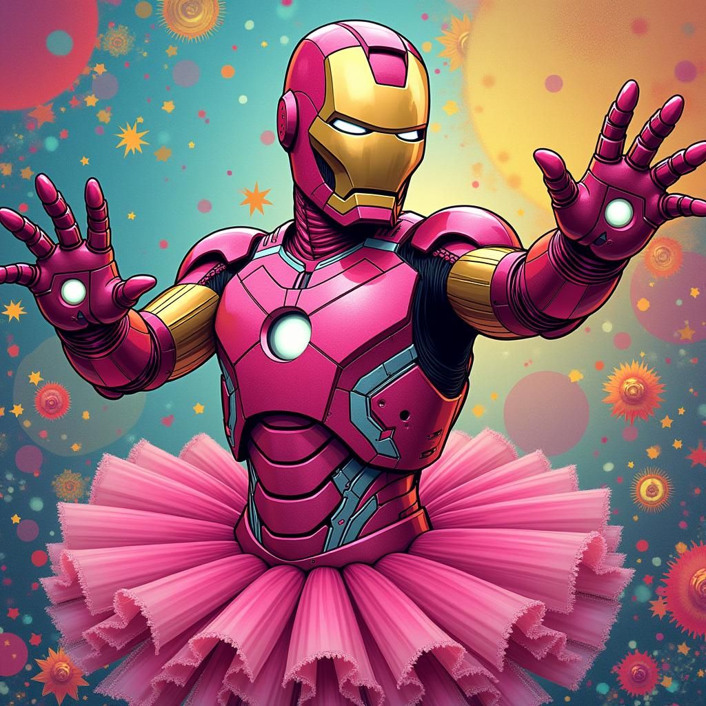 Iron Man as Barbie: Vibrant, Feminine Redesign