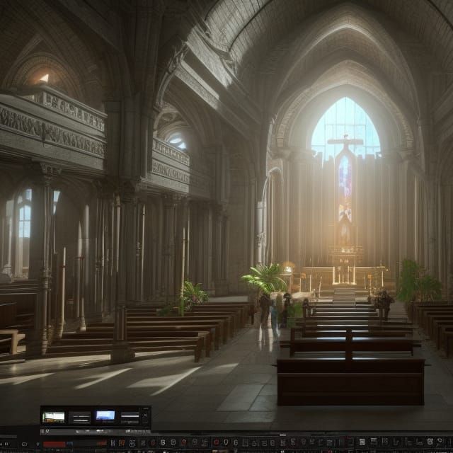 Epic 3D Church Render in Unreal Engine 5