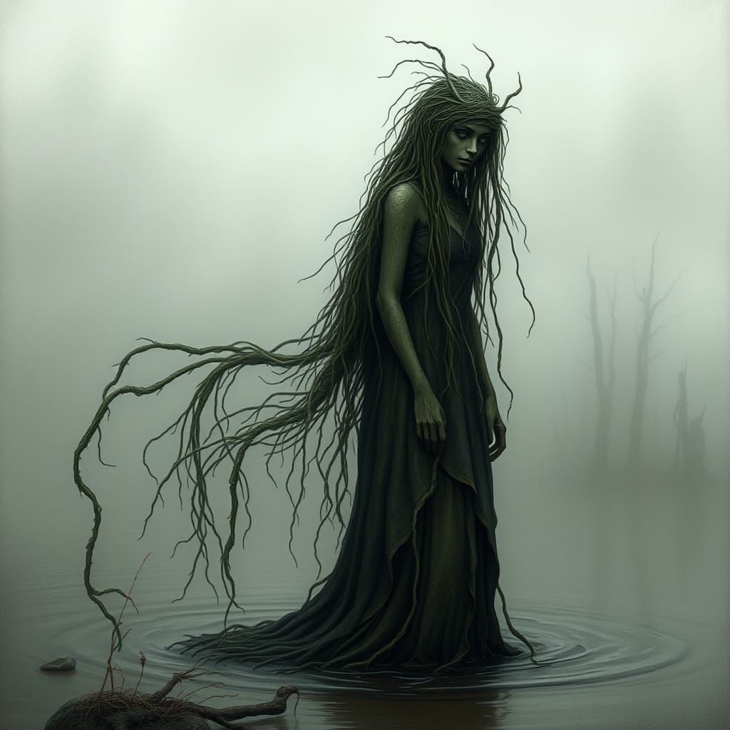 Mystical Kelpie Emerges from the Murky Depths