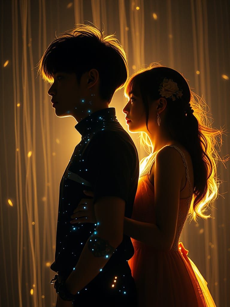 Ethereal Cyborg Romance: A Cinematic Masterpiece