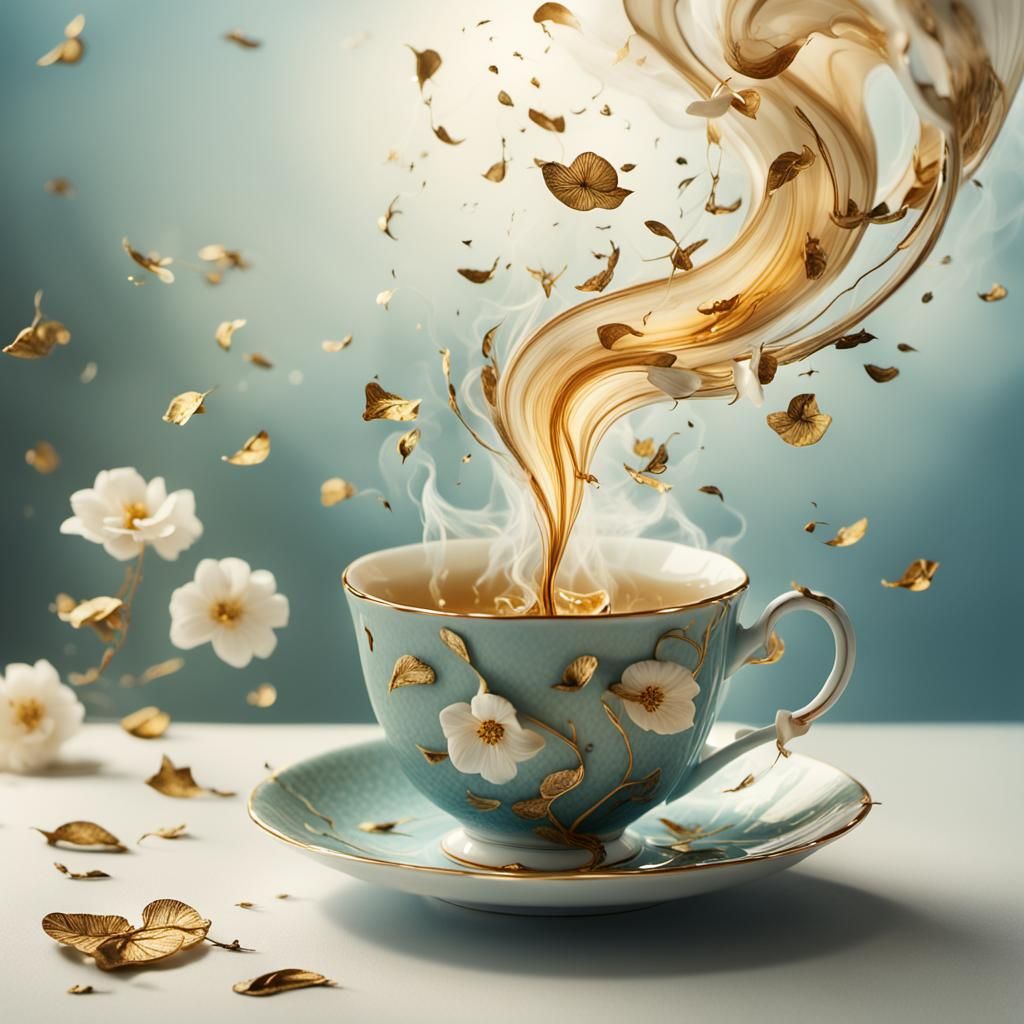 Tornado in Teacup: Surreal Art Inspired by Magritte