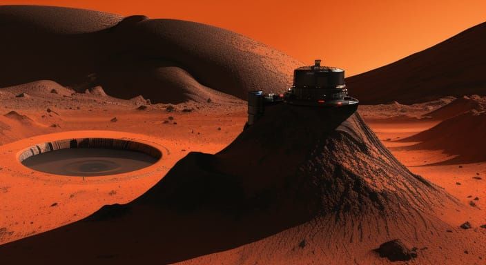 Mars Toilet Flush Sound Wave Concept Art