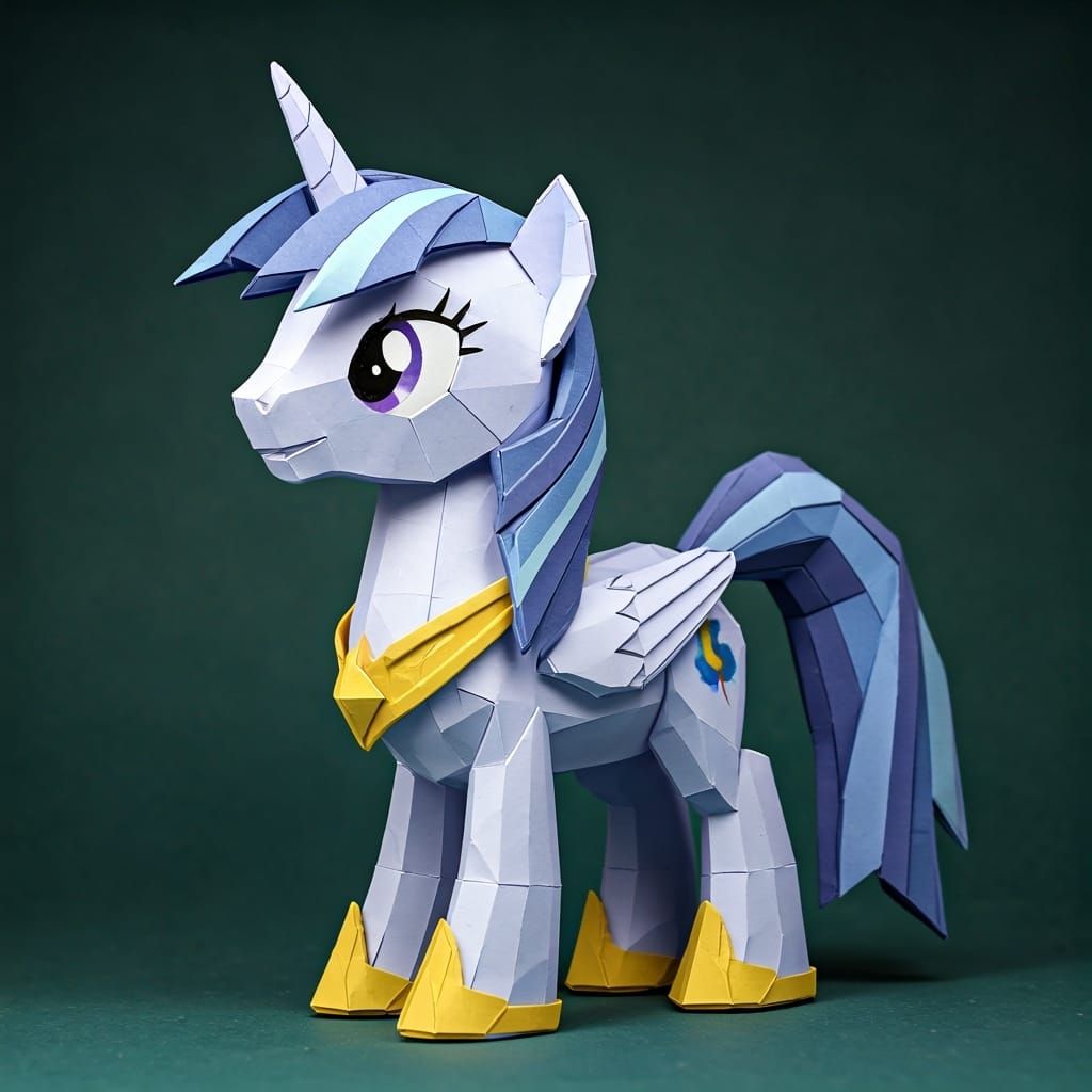 Shining Armor Origami Papercraft in 8K