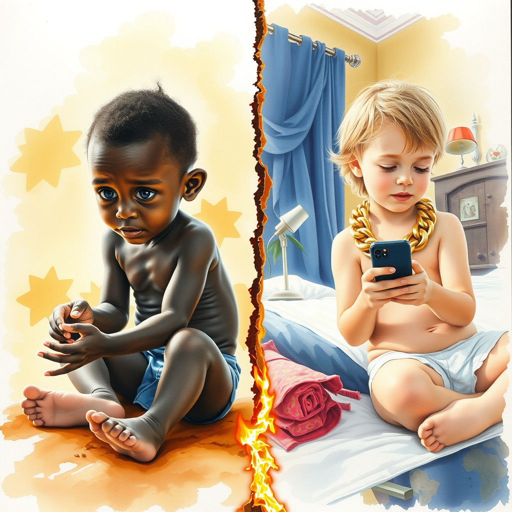 Starving vs Thriving: A Scathing Social Commentary in Waterc...