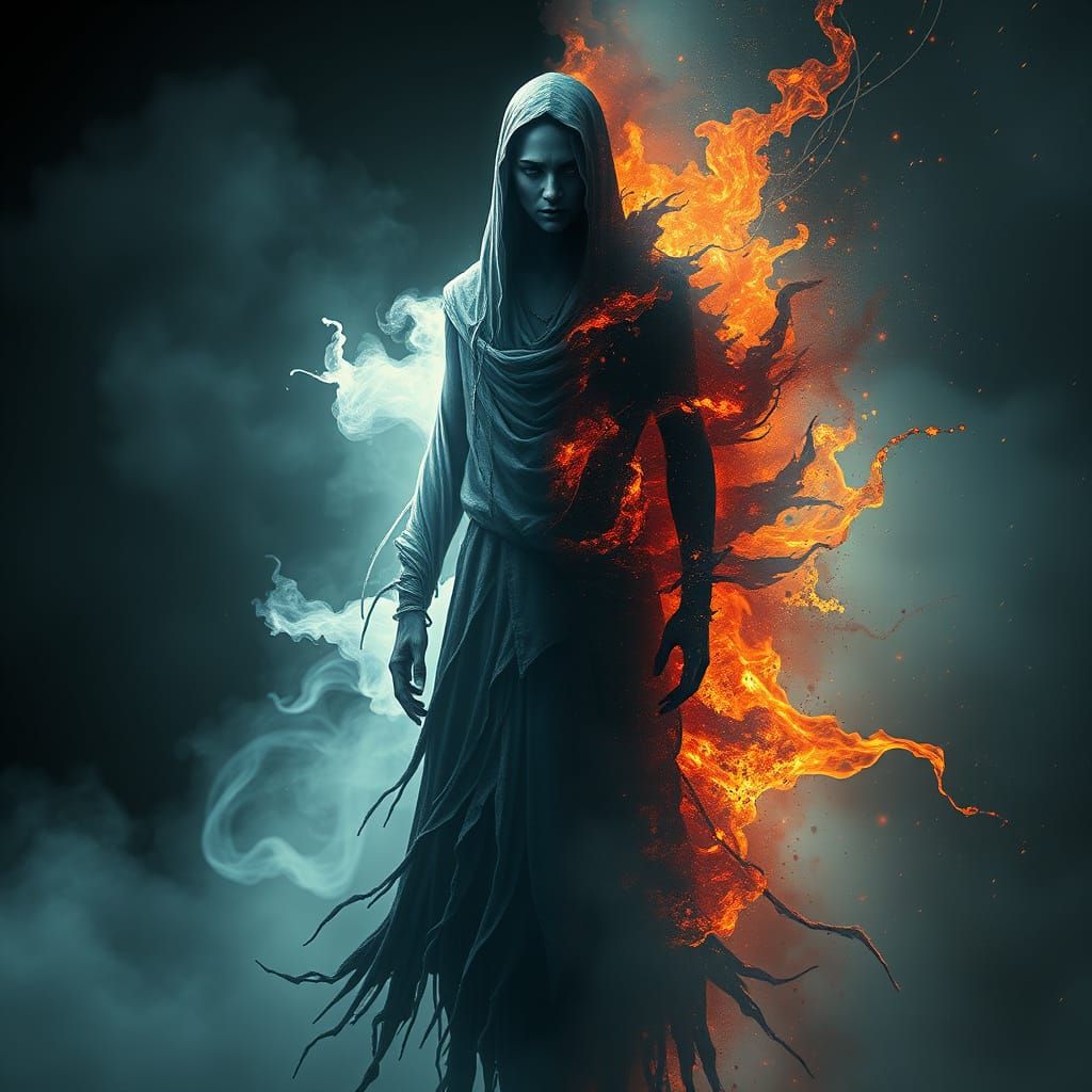 Ethereal vs Inferno Humanoid Divided Figure