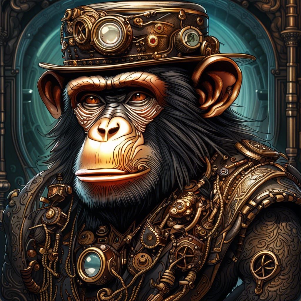 Steampunk Chimp