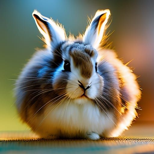Rabbit in Crystal Sphere: Ultra Realistic Digital Art