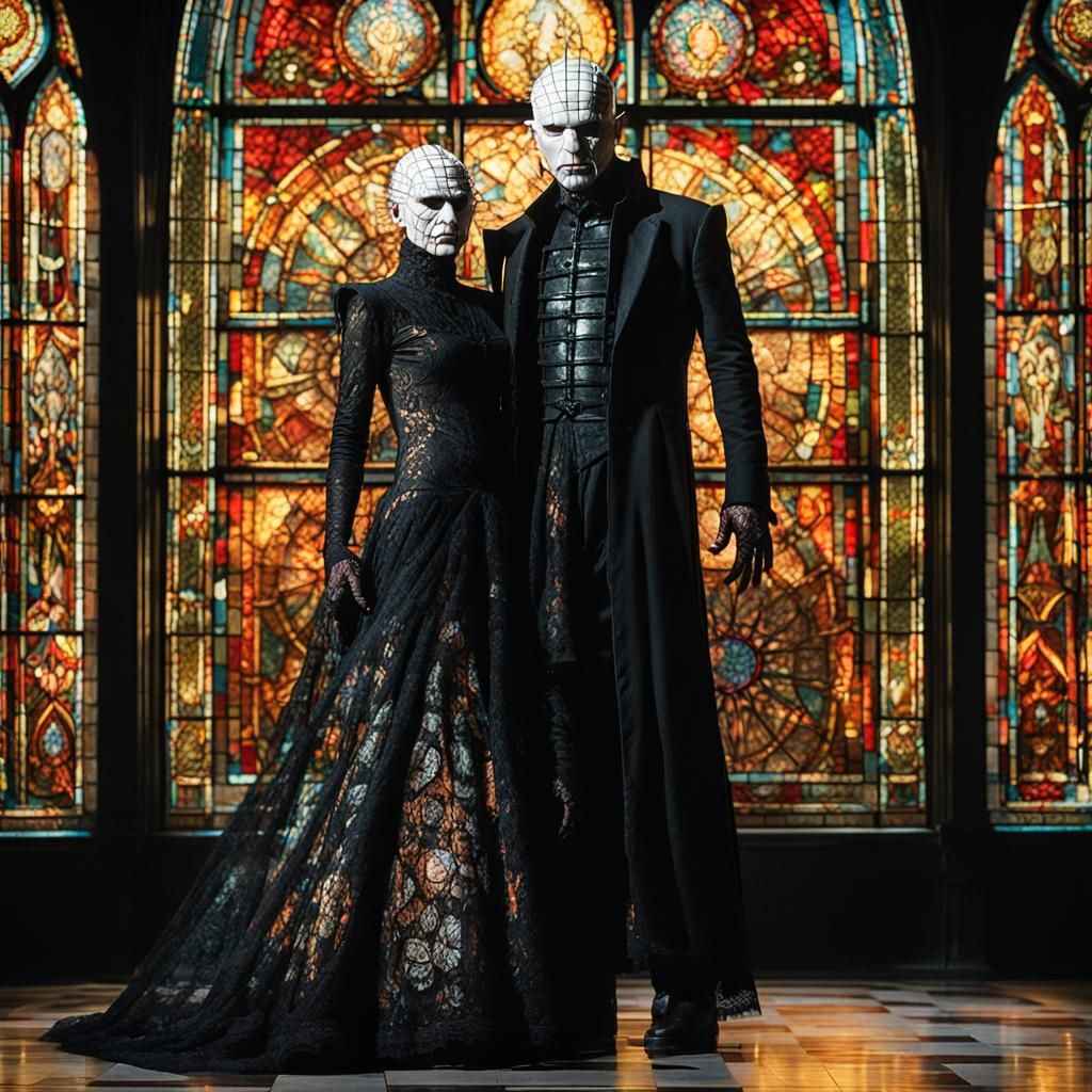 Pinhead's Gothic Wedding: Hyperdetailed Concept Art