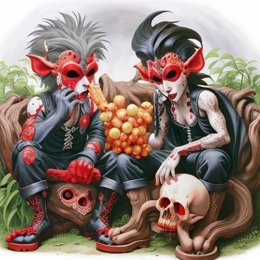 Drunk Vampires in Love Cave: Gloomy Photography