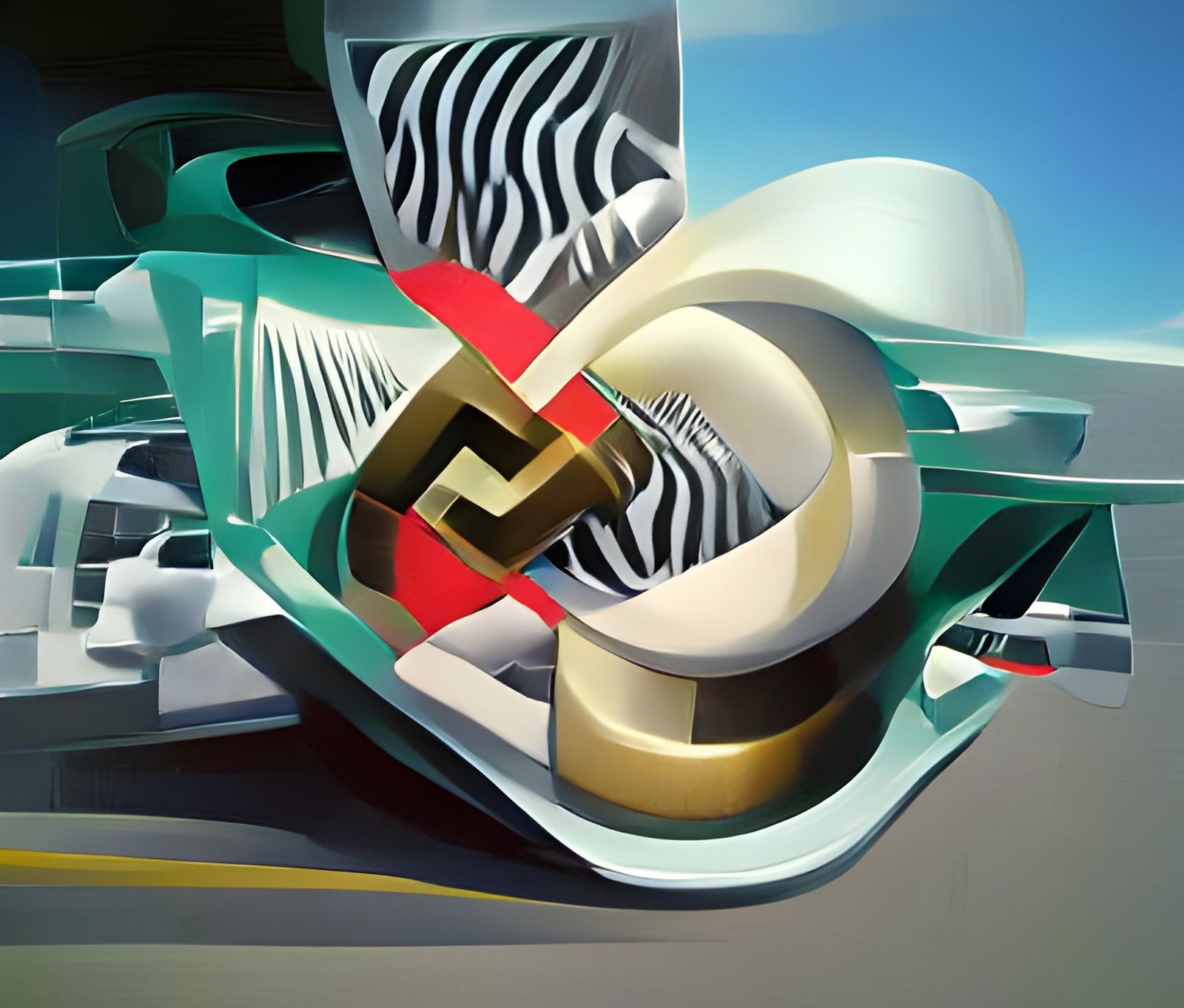 Hypermodern Precisionism: Surreal Geometric Composition