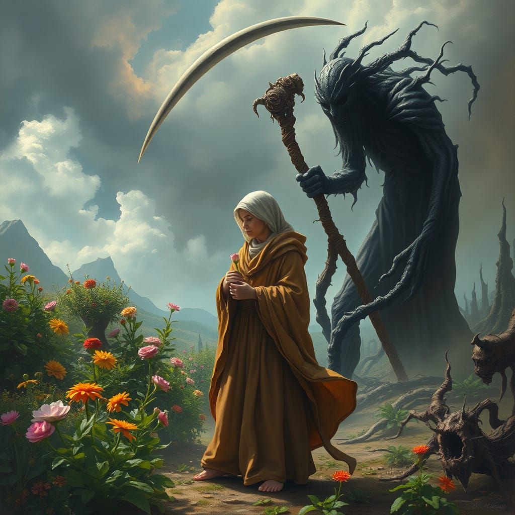 Surrealism Meets Fantasy: Eternal Struggle Between Life and...