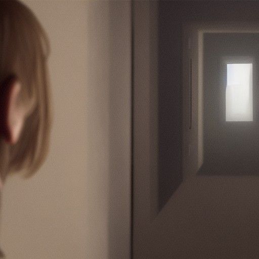 Distorted Reflection: A Psychological Horror Image