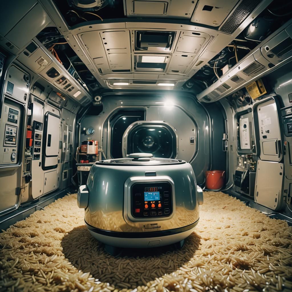 Rice cooker on spaceship